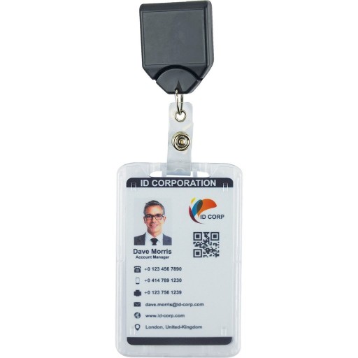 Vertikálne puzdro na ID karty Jedna karta