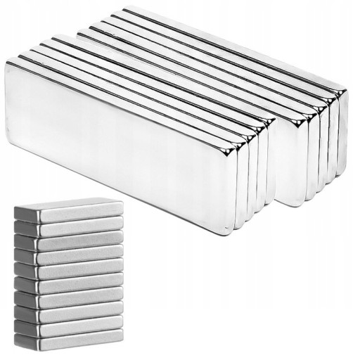 NEODYMOVÉ MAGNETY 10 KS, PLOCHÉ, VEĽMI PEVNÉ