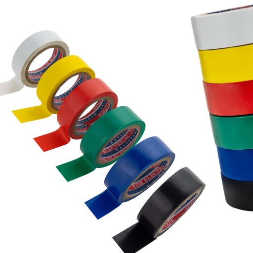 IZOLAČNÁ páska, FAREBNÁ PVC izolácia, 6 m x 6 ks