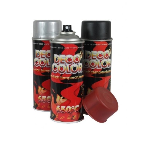 Lak, vysokoteplotná farba, sprej 400ml, BIELA