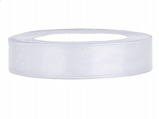 STUHA BIELE SATÉNOVÁ 12mm 25m