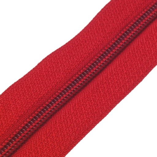Zipsová páska zips červenej farby 171 1 METER