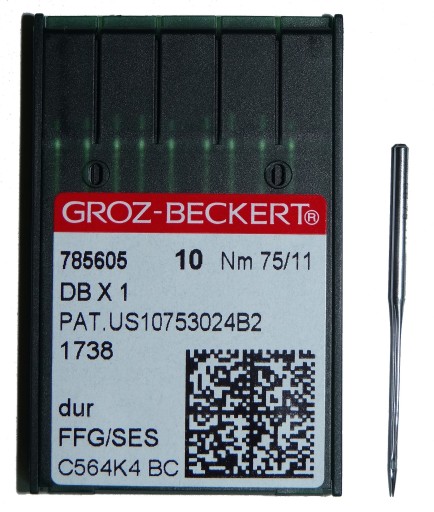 NEEDLES DBx1 75 1738 FFG/SES 16x231 stroj s vázaným stehom 785605