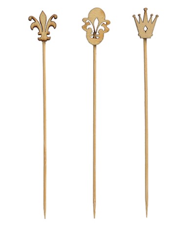 Tyčinky na príkrmy, špáradlá, oberačky ROYAL 12cm, 100 kusov