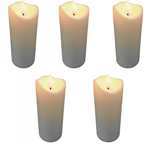 LED VLOŽKA DO SVIEČKY AKUMULÁTOROVÁ EFEKT PLAMEŇA SVIEČKY SILNÝ PLAMEŇ 17,5 cm