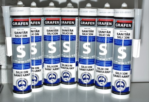 GRAFEN biely sanitárny silikón STOP PLESNI 280ml