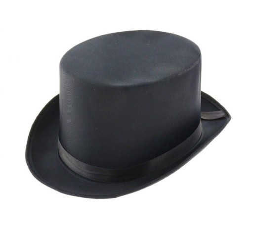 Klobúk Cylindr Kúzelník veľký čierny Gentleman