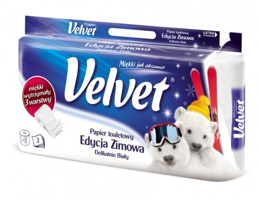 Celulózový toaletný papier 3w biely Velvet (8)
