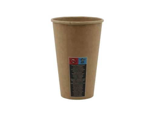KRAFT eko papierové poháre 400ml - 50 ks