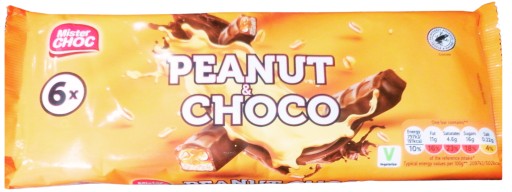 Mister Choc Lidl tyčinka orechová 300g 6 ks.