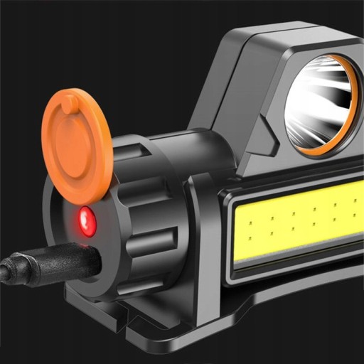 LED HLAVOVÁ LAMPA 4v1 MINI SVETLOMET S MAGNETOVOU BATÉRIOU NABÍJANIE cez USB