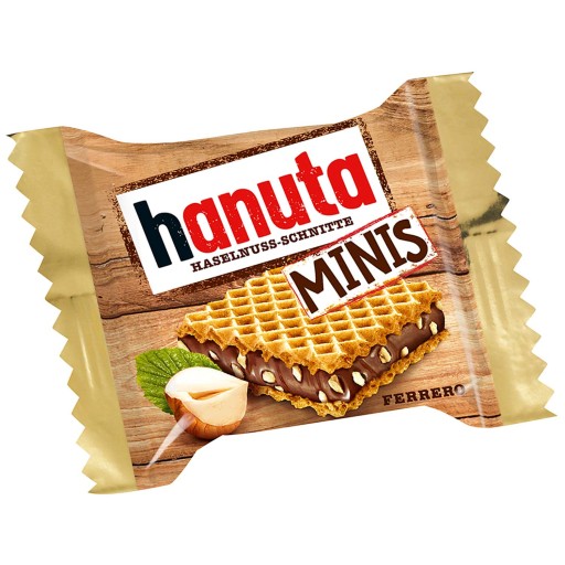 Hanuta Mini orieškové oblátky Ferrero tyčinky 200g De