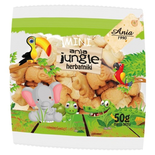 Mini zoo sušienky BEZ CUKRU 50 g ANIA