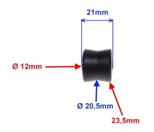 CHOPPER KING MOOSE Puzdro tlmiča Rear Fi 12 mm