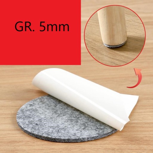 Plsť pod nábytok Plstené podložky 24ks 20mm/GR.5mm