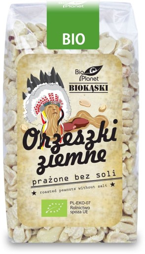 ARAŠIDY PRAŽENÉ BEZ SOLI, BIO, 350 g - BIO P