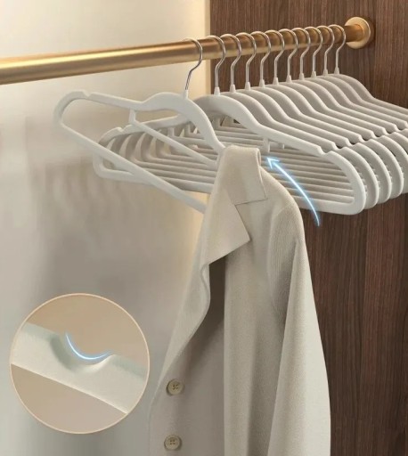 VELÚROVÉ VEŠIAKY NA OBLEČENIE do šatníka VELVET PREMIUM 20 ks