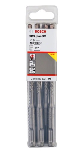 VŔTAČKA BOSCH SDS PLUS-5X VŔTAČKA 4-PÁSOVÁ 6x100/160