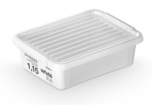 ORGANIZÁTOR KONTAJNER S VÍKOM 1,15 l biely