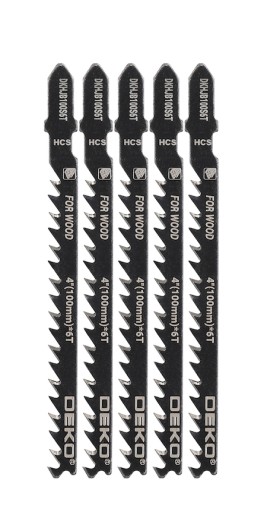 PÍLOVÉ KOTOUČE NOŽE NOŽE NA SKLADAČKU 5 KS HCS OCEL 4'' 100 MM DEKO