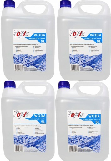 Popis demineralizovaná voda 5 l