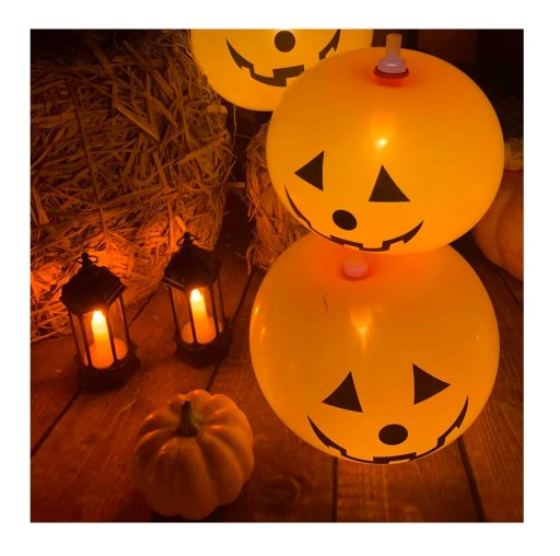 Halloween tekvicový oranžový žiariaci balón