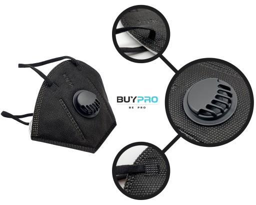 KN95 PROTIVÍRUSOVÁ MASKA S FILTRAČNÝM VENTILOM