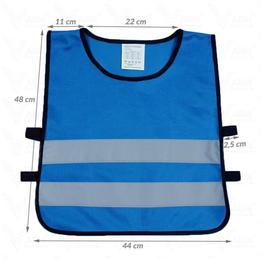 POTAH REFLEXNEJ VESTY XS 120-134 MODRÁ