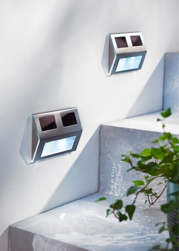 solárne svietidlo nástenné svietidlo 2 LED, nástenná dekorácia terasy, záhrady, balkóna P-122