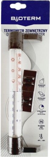 Nalepovací okienkový teplomer 26/230mm 020500