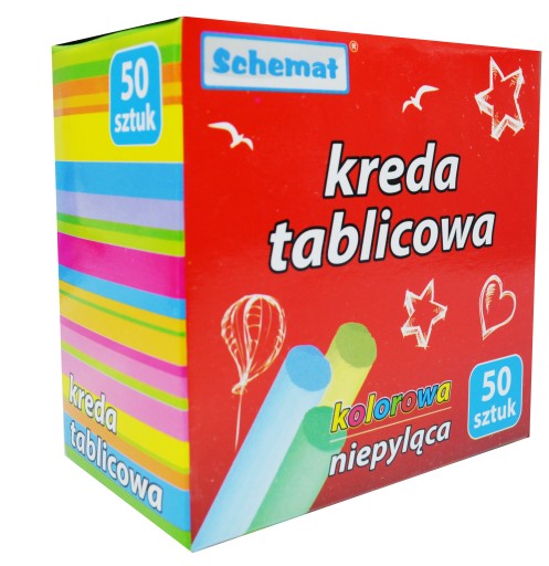 TABUĽOVÁ CHALK OP. 50 KS. farebné, bez prachu