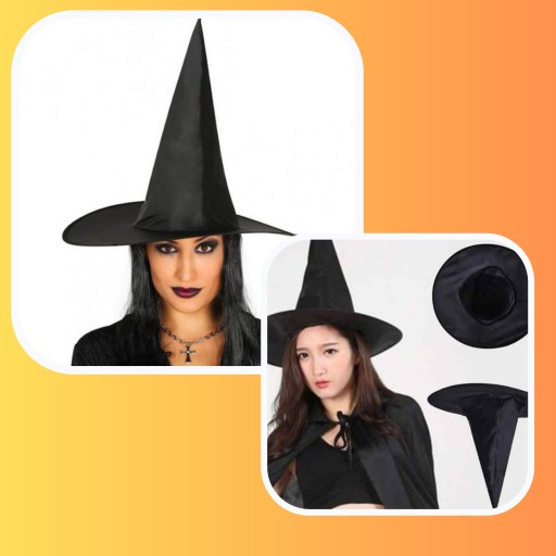 Čarodejnícky klobúčik VEĽKÝ HALLOWEENSKÝ KARNEVAL KARNEVAL ČIERNY 39cm