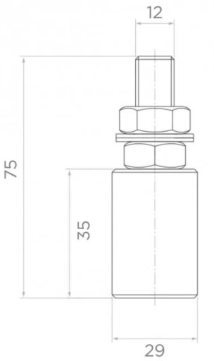 VEDENIE HORNÝCH VALČEK K BRÁNE FI 30 MM MATERIÁL