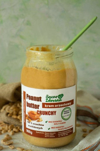 Arašidové maslo arašidové CRUNCHY 900g + ZADARMO