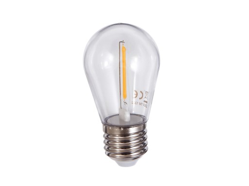 LED ŽIAROVKA FILAMENTOVÁ E27 1W 2700K sada 5 ks