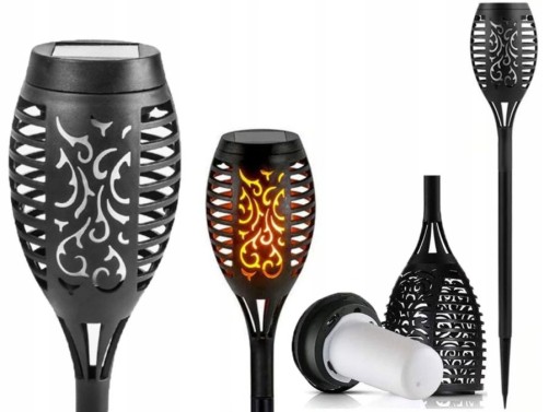 ZÁHRADNÁ LAMPA SOLARNÁ FARÁĽKA AKO PLAMEŇ A OHEŇ