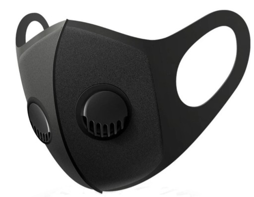 OPÄTOVNE POUŽITEĽNÁ MASKA 3D MASKA s ŠPONGOVÝMI VENTILMI