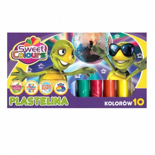 Plastelína Koma-Plast 10 farieb Sweet Colors