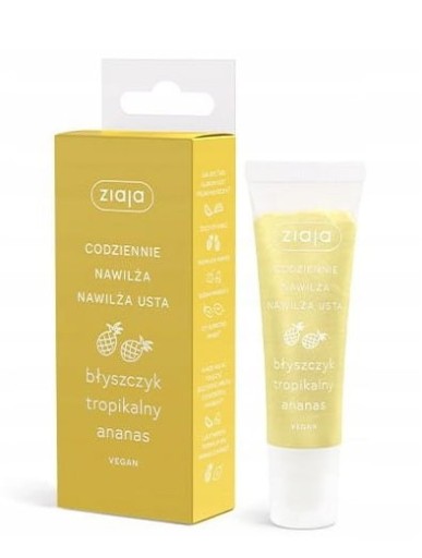 ZIAJA LIP LESK TROPICKÝ ANANÁS 12ML