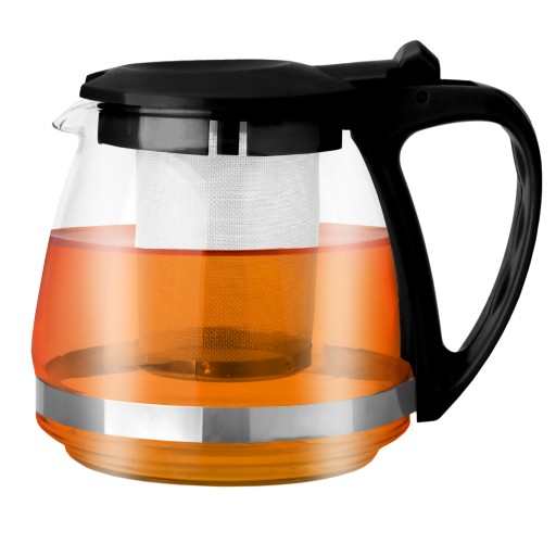 Čajová kanvica so žiaruvzdorným nálevom, 0,75L, sklenená so sitkom
