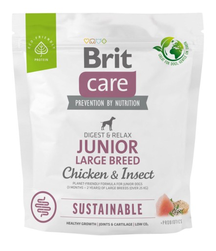 Brit Care Sustainable Junior Large Breed Chicken & Insect 1 kg