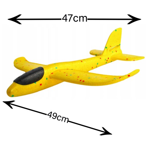 VEĽKÝ STYROPENOVÝ LIETADOVÝ KLUZÁK ŠÍPKA, 47cm
