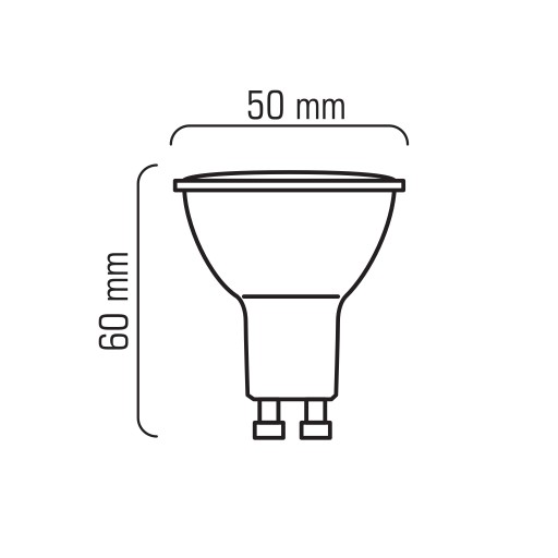 LED žiarovka GU10 PAR16 10W=80W 1149lm 120° CCD Úspora energie za studena 6000K