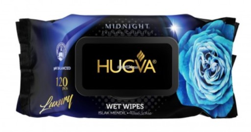 Luxusné parfumované vlhčené obrúsky MID NIGHT 120 ks HUGVA