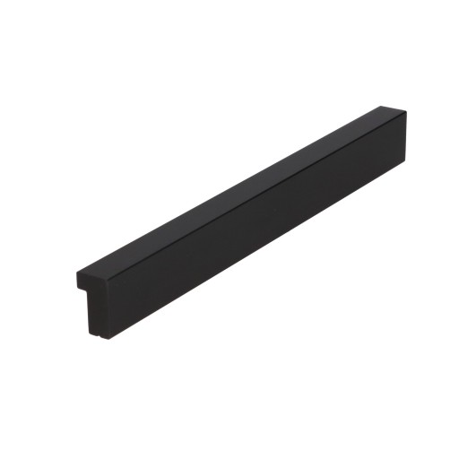 Moderná nábytková úchytka na kuchynské linky, čierny kov, 128 mm + skrutky