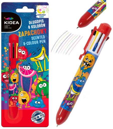 KIDEA Farebné voňavé pero, 8 farieb
