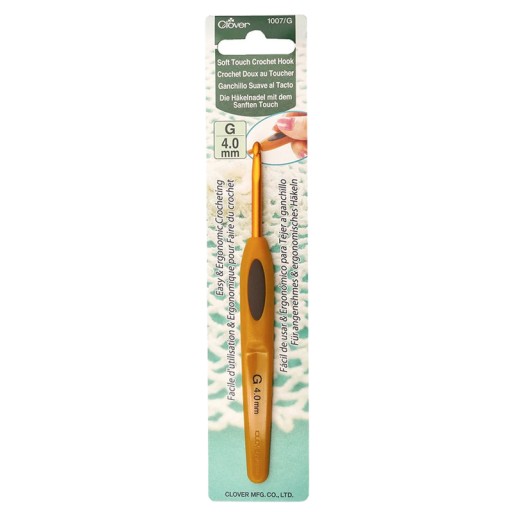 Ergonomický háčik Clover Soft Touch 4 mm