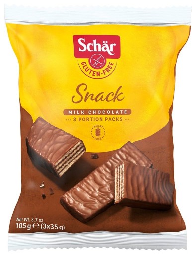 Snack - čokoládové oblátky (3x35g) BEZLEPNÉ. 105 g (SCHAR) SCHAR