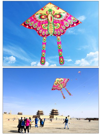 SUPER LIETAJÚCI KITE BUTTERFLY KITE 90cm FARBY