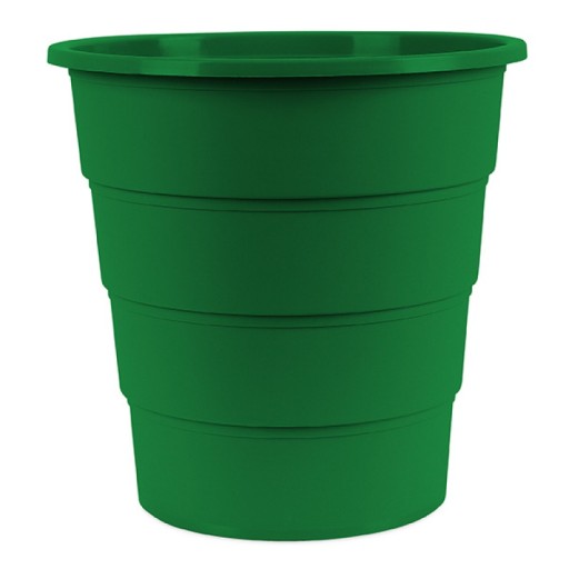 KANCELÁRSKE PRODUKTY odpadkový kôš, plný, 16l, zelený
